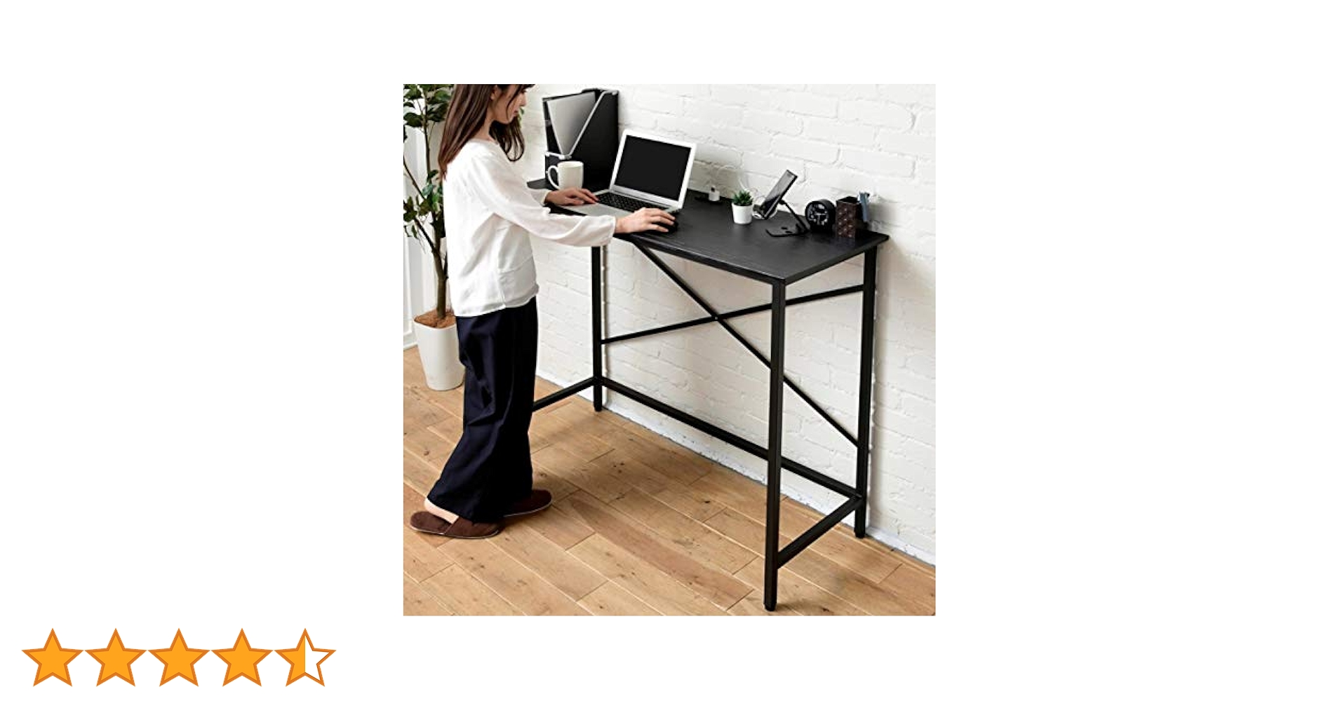 スタンディングデスク 耐荷重60kg 2口コンセント FSD-1248E(WH) Amazon.co.jp: 山善(YAMAZEN) デスク (スタンディングデスク) 耐